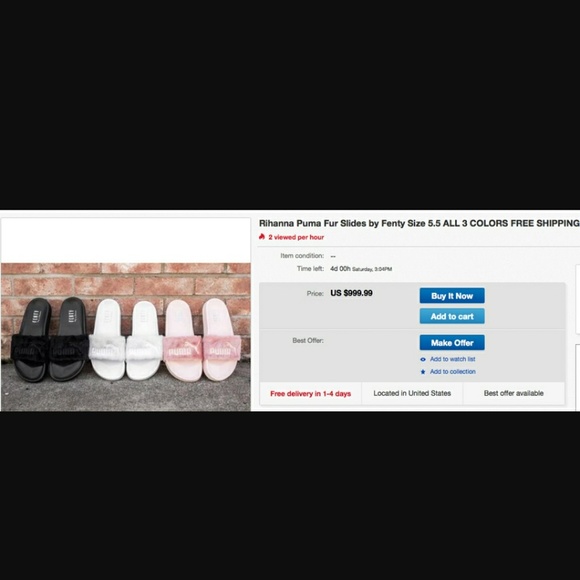 Fenity sliders by Rihanna! - Picture 3 of 3